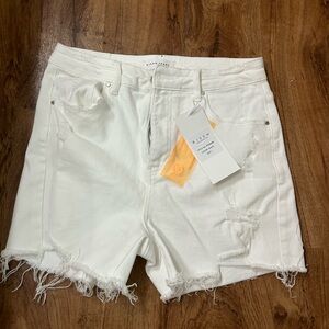 Risen distressed Jean shorts size large